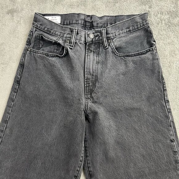 Gap Jeans Mens 28x28” Faded Black Baggy Fit Denim Y2K Skater Grunge Pants - Picture 7 of 14